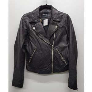 Madewell Washed Leather Motorcycle Jacket